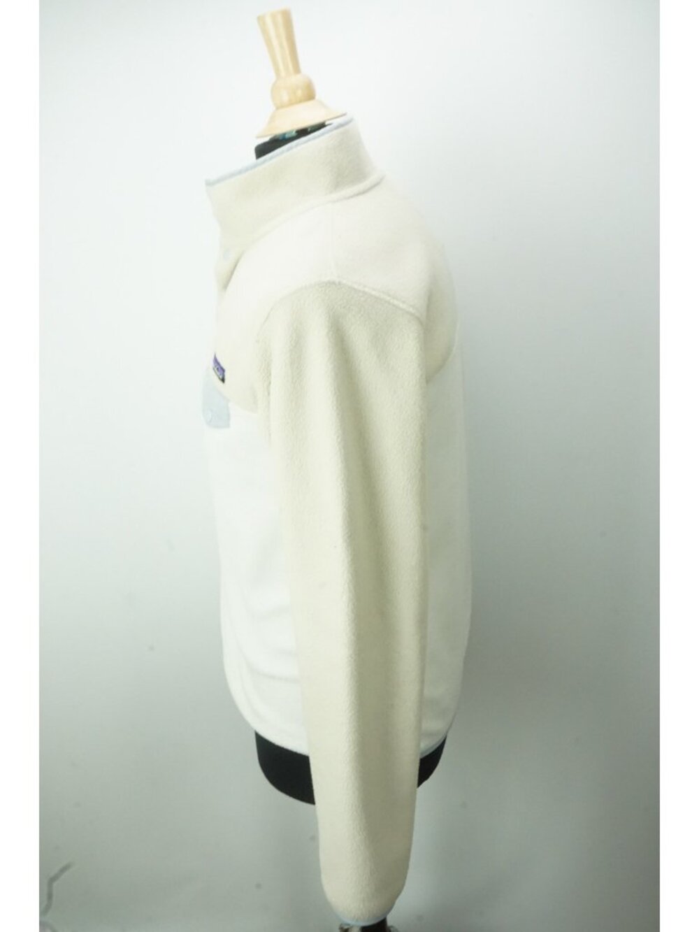 Patagonia Women's Lightweight Synchilla Snap-T Pullover Bleached Stone Sz M - Picture 3 of 8